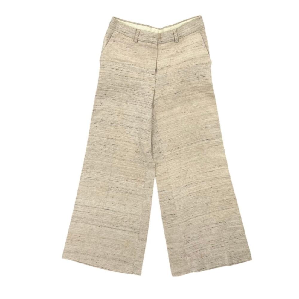 Sportmax Trousers Silk Cotton Size 4 Tan Max Mara